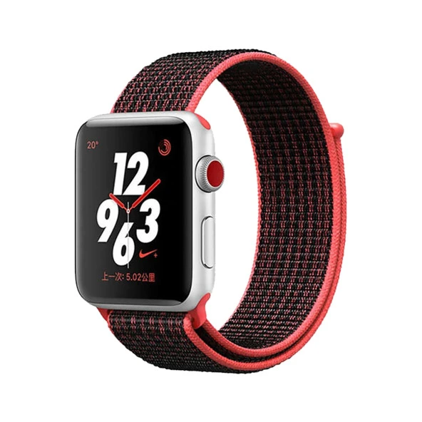 E2M APPLE WATCH 42-44MM KRD-03 HASIR KARDİNAL