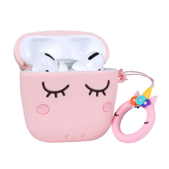 E2M AIRPODS PRO KILIF UNICORN PEMBE - Resim 2