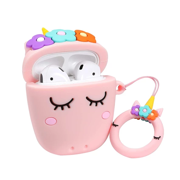 E2M AIRPODS 1-2 KILIF UNICORN PEMBE - Resim 2
