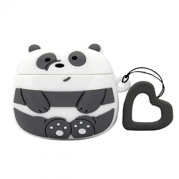 E2M AIRPODS PRO KILIF PANDA GRİ