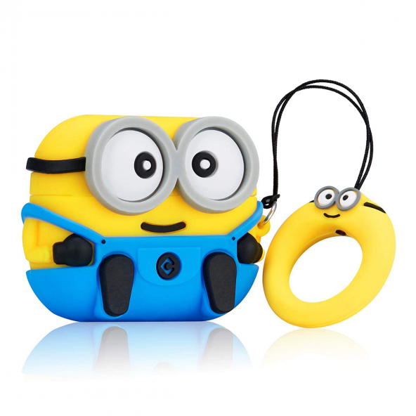 E2M AIRPODS PRO KILIF ÇiFT GÖZ MAVi - Resim 2