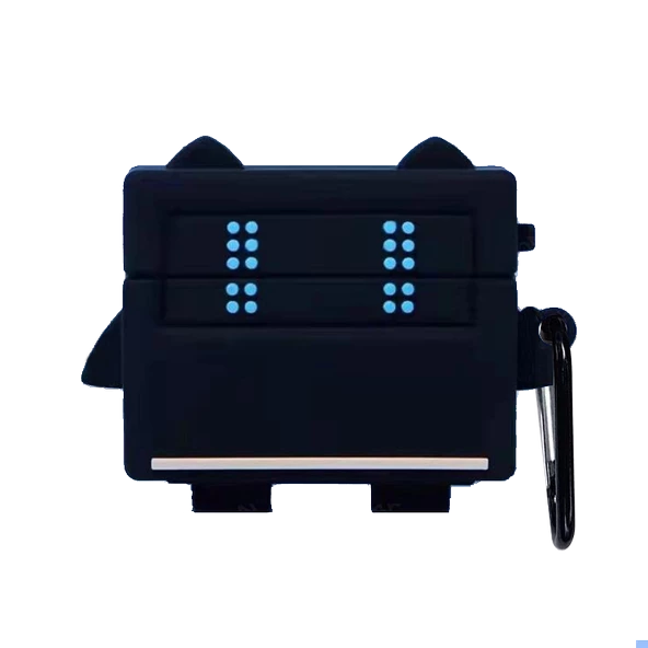 E2M AIRPODS PRO KILIF ROBO FLAT SiYAH - Resim 2