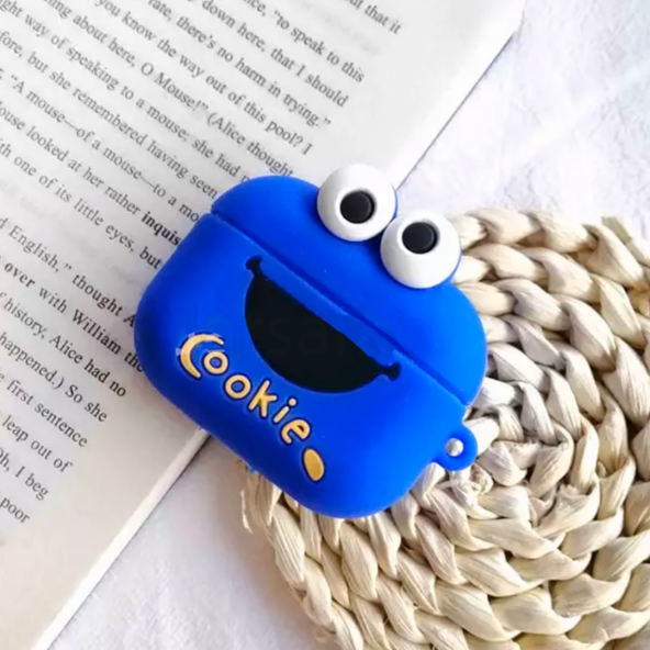 E2M AIRPODS PRO KILIF CUTE COOKIE MAVİ - Resim 3
