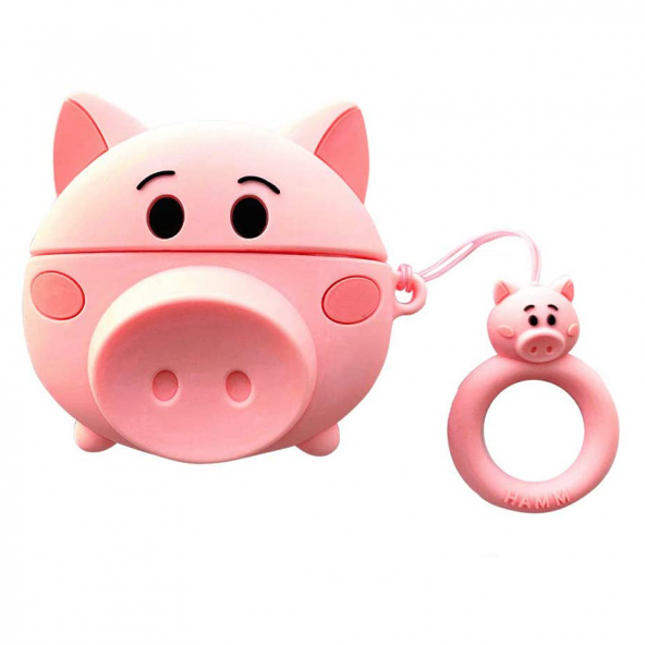 E2M AIRPODS PRO KILIF CUTE DOMUZ PEMBE ürün görseli