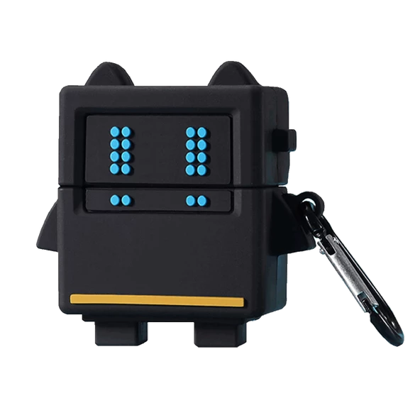 E2M AIRPODS 1-2 KILIF ROBO FLAT SİYAH ürün görseli