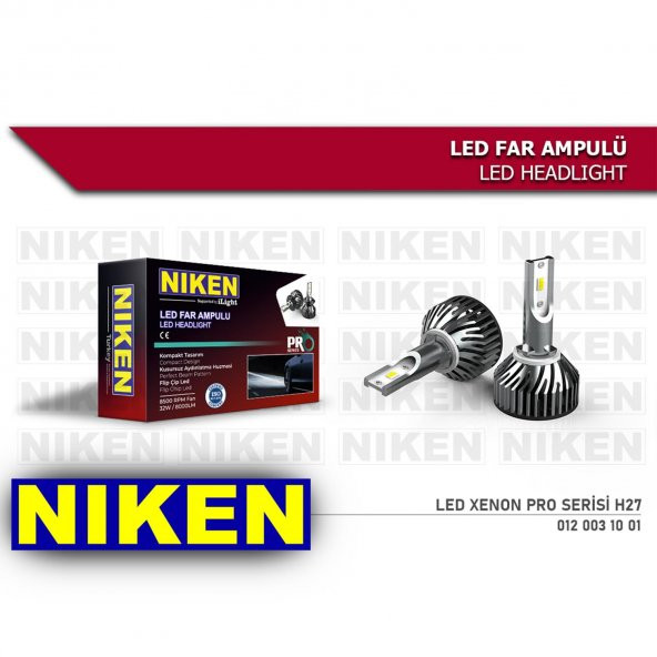 Niken Far Ampulü Led Xenon Pro Serisi H27