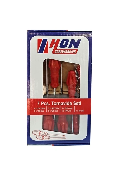 HON tornavida 7 Parça Tornavida Seti-farklı Boyutlarda - 2