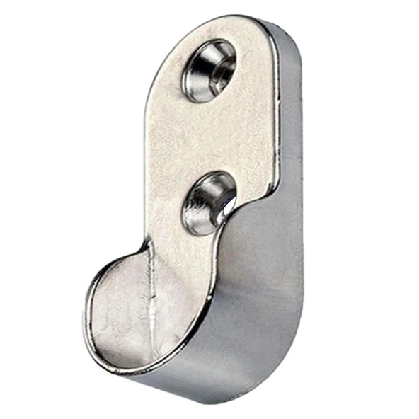 Askı Flanşı Oval Dolap Elbise Askı Aparatı Krom 30 mm (2 ADET) - 3
