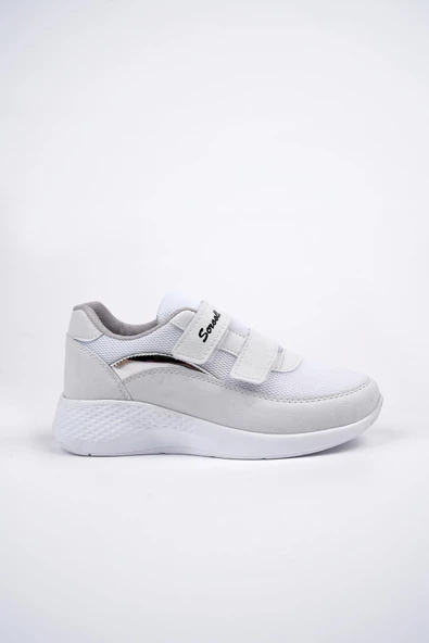 Muggo Chester Garantili Kadın Ortopedik Bağcıksız Cırtlı Rahat Sneaker Spor Ayakkabı - 5