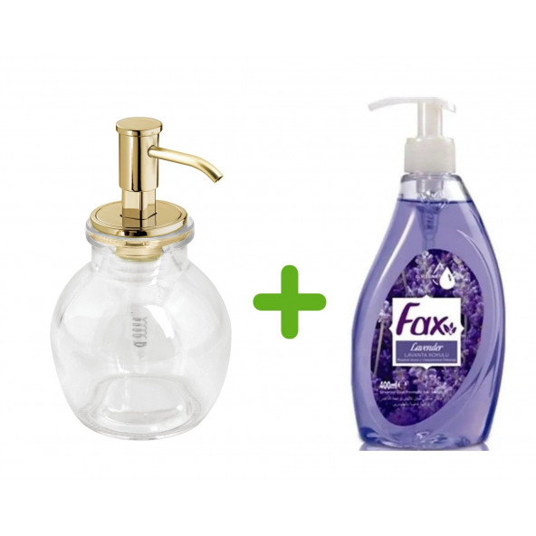 SIA-BOSP034 OVAL CAM SIVI SABUNLUK VE 1 ADET 400 ML SIVI SABUN LAVANTA KOKULU - 3