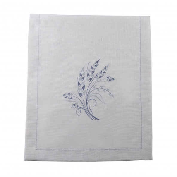 Başak Desenli Keten Runner - 2