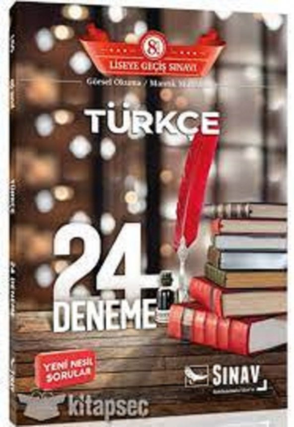 8. Sınıf LGS Türkçe 24 Deneme Sınav Dergisi Yayınları