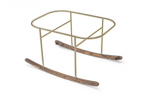 Hier Anne Yanı Beşik Hier Bebek Gold Stand Beyaz Sepet - 3