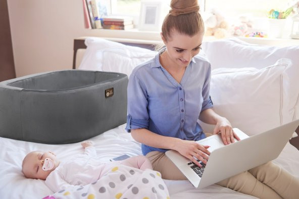 Hier Anne Yanı Beşik Yuvarlak Anne Yanı Antrasit - 10