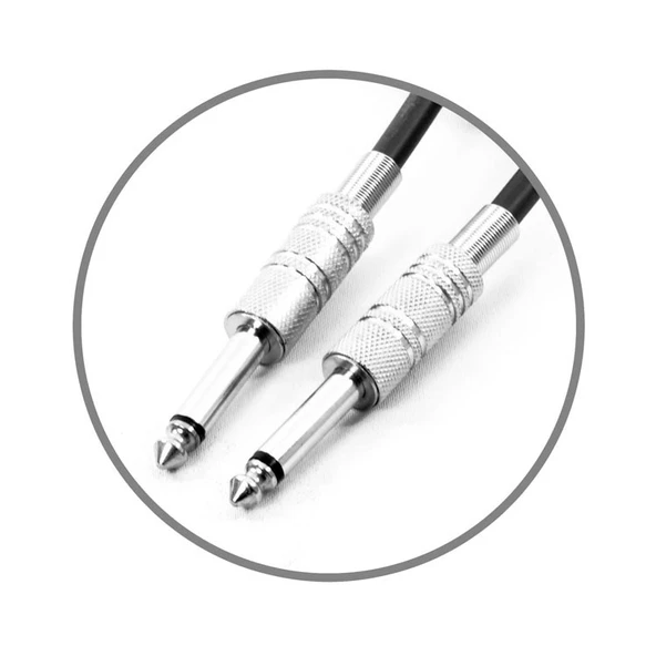 Kablo Jak Fişli Pro 3 Metre Siyah KJF3BK - 5