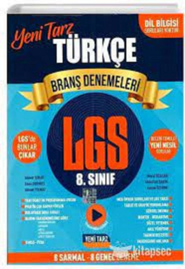8. Sınıf LGS Türkçe Formula 1 Soru Bankası Son Viraj Yayınları