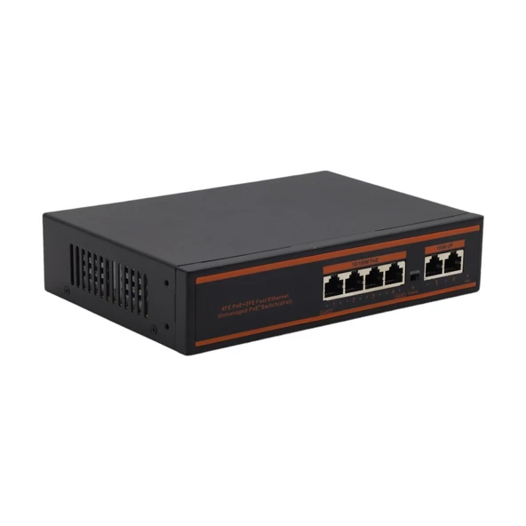 OJC 4 PORT POE+10-100 MBPS 2 PORT 10-100 UPLINK SWITCH 78W - 2