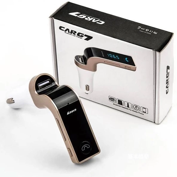 Carg7 Bluetooth Araç Fm Transmitter Usb Girişli