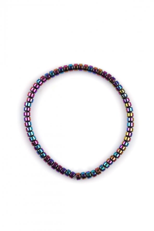 Hematit Doğal Taş Bileklik 2 x 4 mm Rondel Kesim ürün görseli