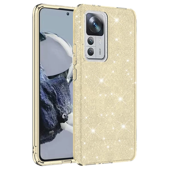 Xiaomi Mi 12T Pro Kılıf Zore Shining Simli Silikon Kılıf - 5