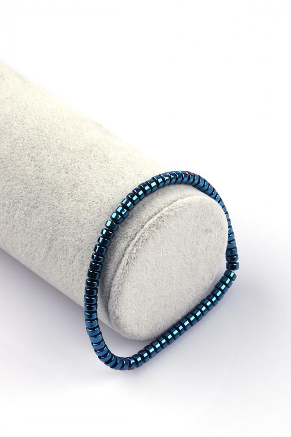 Hematit Doğal Taş Bileklik 2 x 4 mm Rondel Kesim ürün görseli