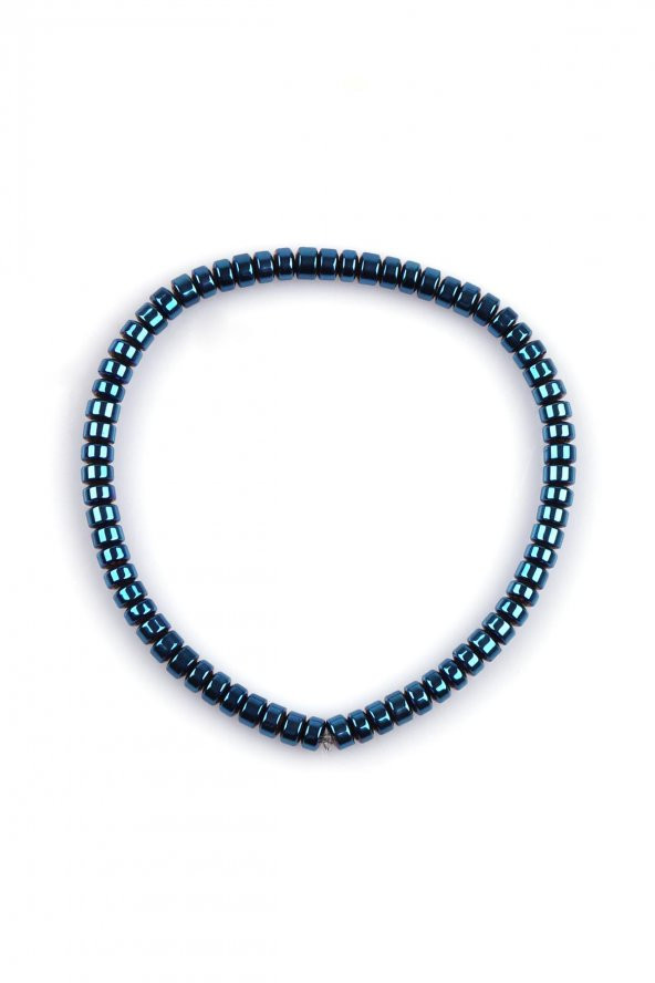 Hematit Doğal Taş Bileklik 2 x 4 mm Rondel Kesim - Resim 2