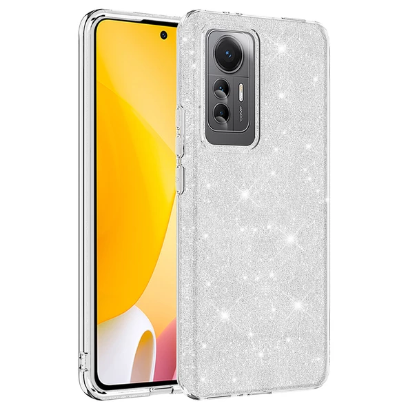 Xiaomi Mi 12 Lite Kılıf Zore Shining Simli Silikon Kılıf - 4