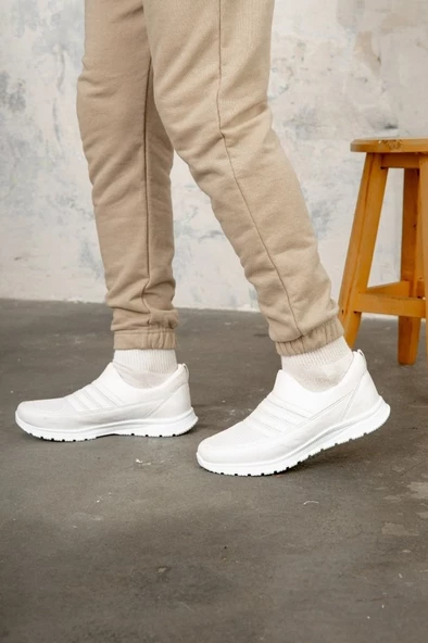 Marjinix 858 Ortopedik Süper Hafif Sneaker Anorak Günlük Rahat Erkek Yürüyüş ve Spor Ayakkabı - 3