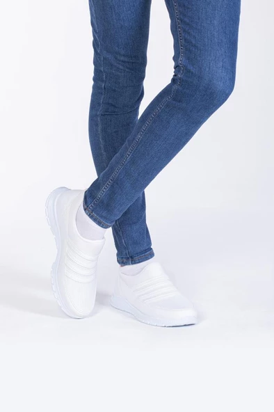 Marjinix 858 Ortopedik Süper Hafif Sneaker Anorak Günlük Rahat Erkek Yürüyüş ve Spor Ayakkabı - 8