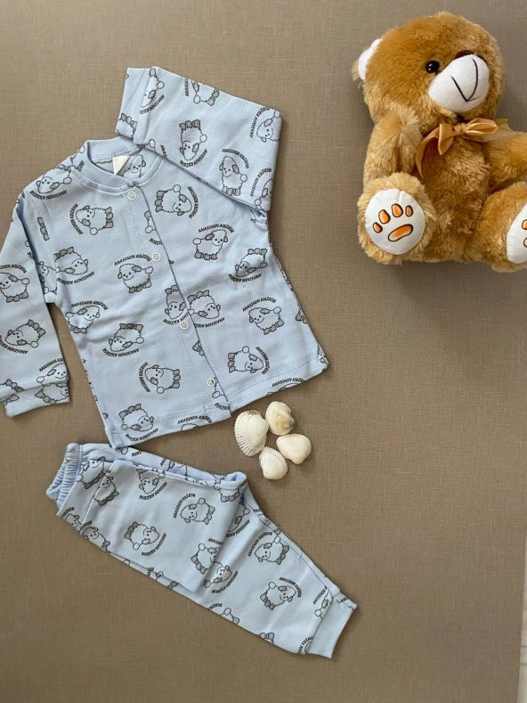 Sevilla Bebe Türkçe Baskılı Pijama Takımı
