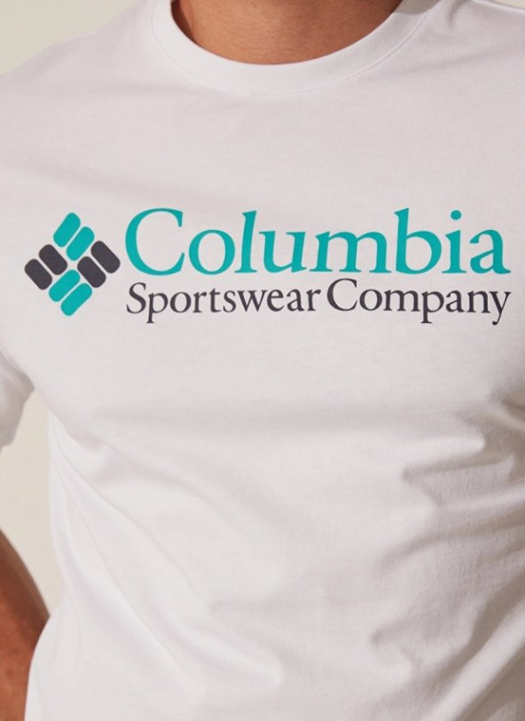 Columbia Csc M Retro Logo Ss Tee Erkek Kısa Kollu Tişört CS0311-100 - Resim 4