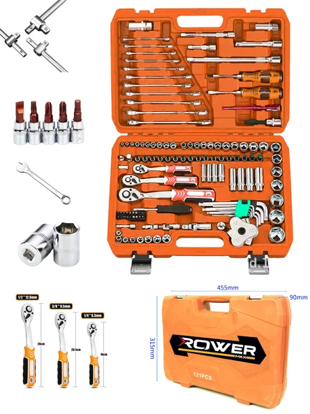 Rowermax Profosyonel 121 Parça Lokma Takımı - 3