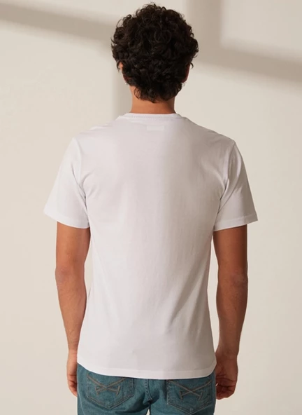 Columbia Csc M Lakeside Badge Ss Tee Erkek Kısa Kollu Tişört CS0232-100 - Resim 4