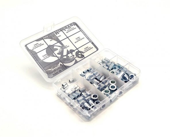 94 Parça Somun Perçini Seti - Resim 2