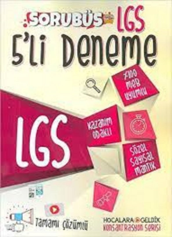 LGS Konsantrasyon Denemeleri Sorubüs Tamamı Çözümlü 5 li Deneme Hocalara Geldik