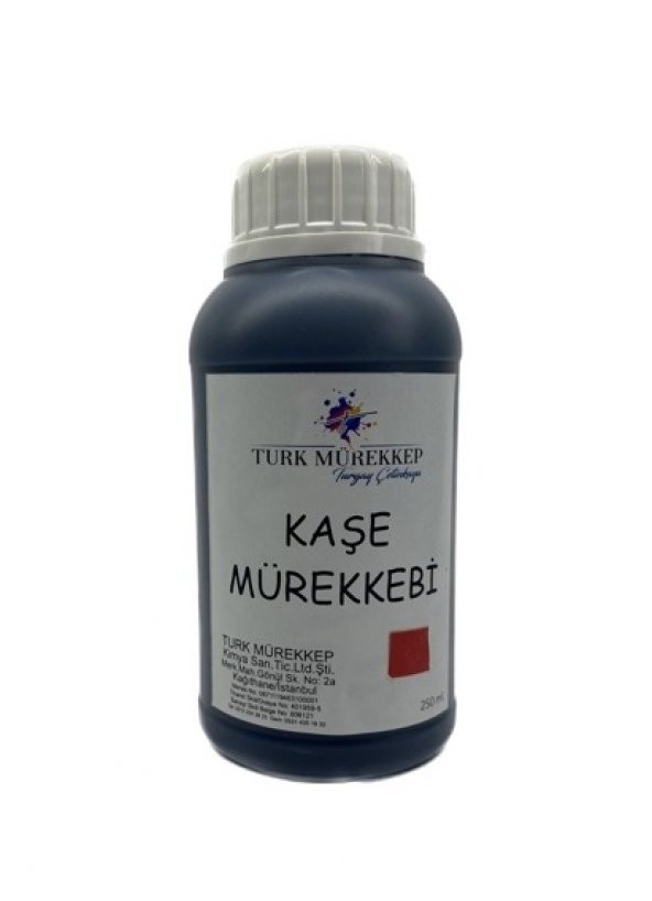 Kaşe Mürekkebi 250 ml Kırmızı