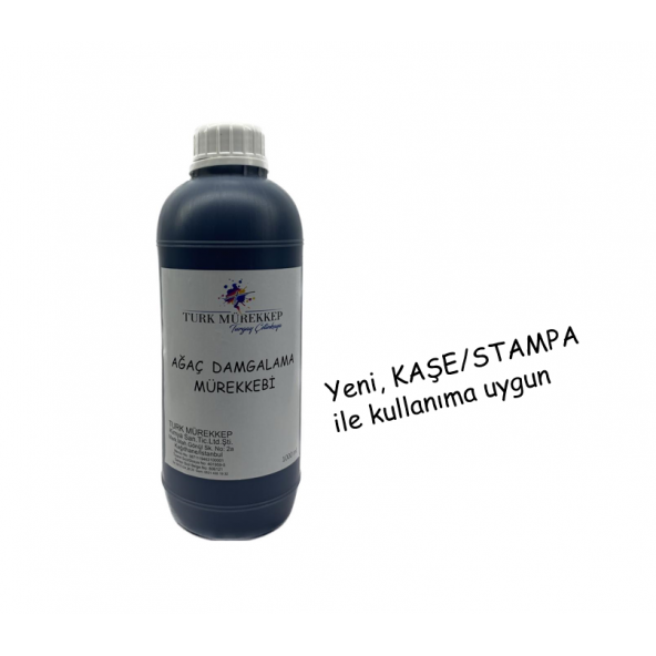 Ağaç Damgalama / Markalama Mürekkebi Siyah 1000 ml.