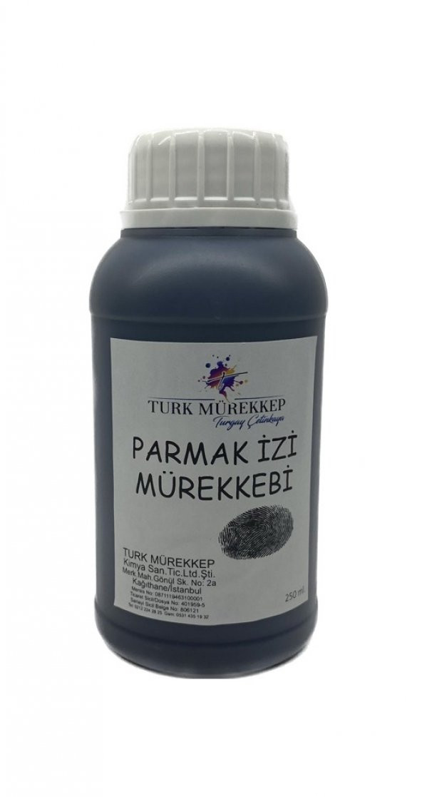 Parmak İzi Mürekkebi (Fingerprint ink) 250 ml.