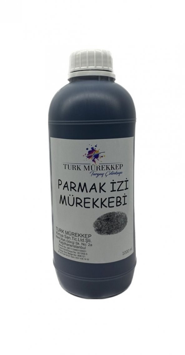 Parmak İzi Mürekkebi (Fingerprint ink) 1000 ml.