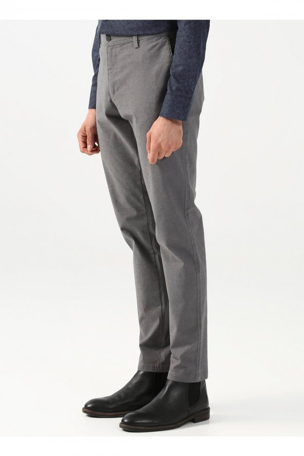 Normal Bel Normal Paça Slim Fit Gri Erkek Pantolon Pn2020500517 - 3
