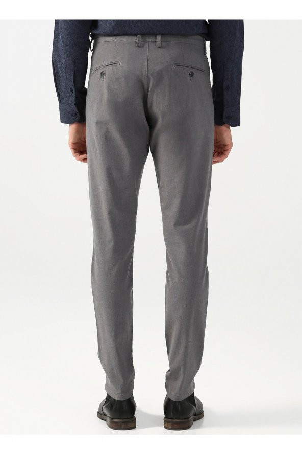 Normal Bel Normal Paça Slim Fit Gri Erkek Pantolon Pn2020500517 - 4