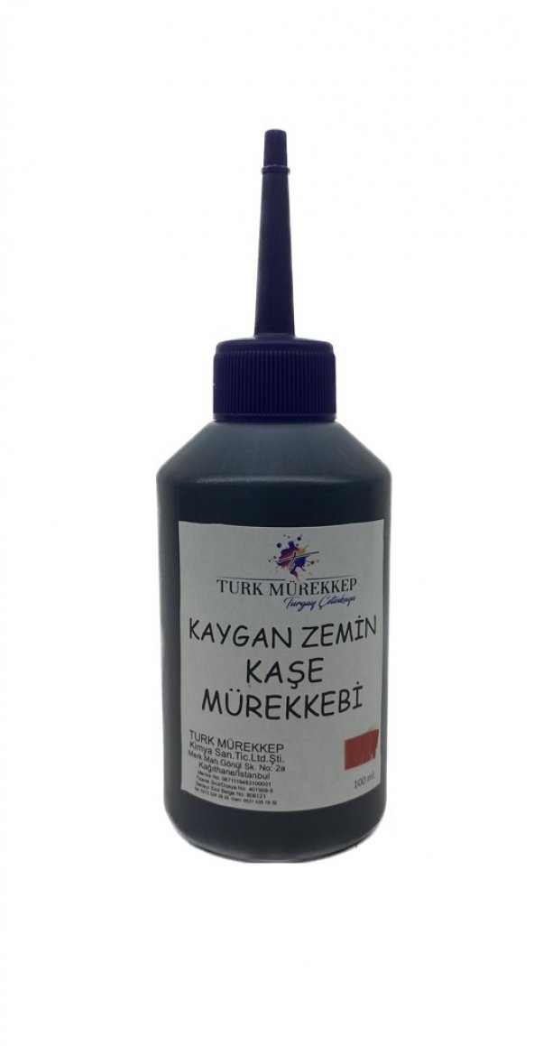 Kaygan Zemin Kaşe Mürekkebi Kırmızı 100 ml.