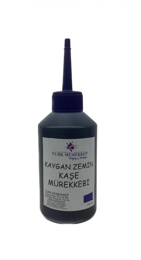 Kaygan Zemin Kaşe Mürekkebi Mavi 100 ml.