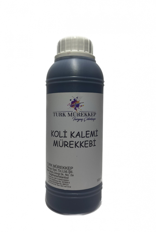Koli Kalemi Mürekkebi Siyah 500 ml.