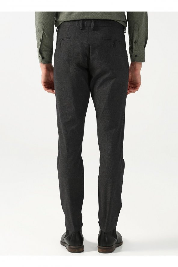Normal Bel Normal Paça Slim Fit Siyah Erkek Pantolon Pn2020500517 - 4