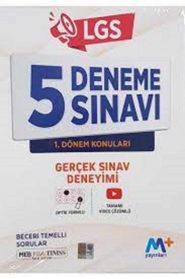 8. Sınıf LGS 1. Dönem 5 Deneme Sınavı Martı Okul Yayınları