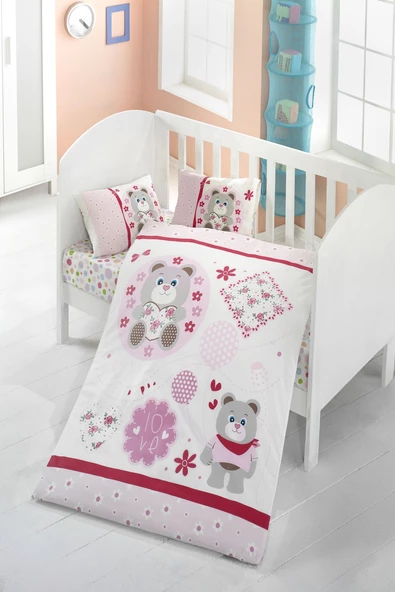 Komfort Home Bebek Uyku Seti %100 Pamuk (Yorgan ve +2 Yastıklı)