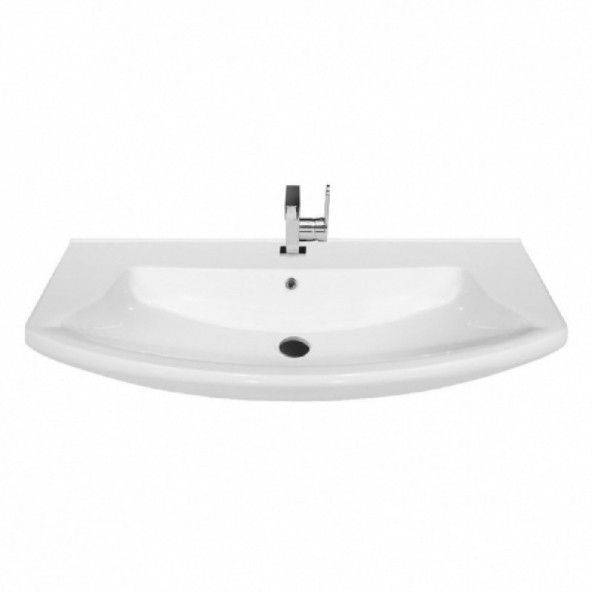 Turkuaz Seramik Cerastyle Evita Serisi 110 x 55 Cm Etajerli Lavabo