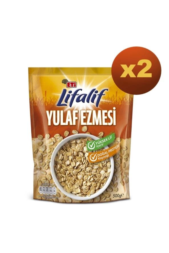 Eti Lifalif Yulaf Ezmesi 500 Gr x 2 Paket
