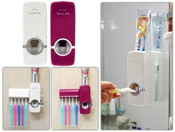 Otomatik Diş Macunu Sıkacağı ve 5 Adet Diş Fırçalığı